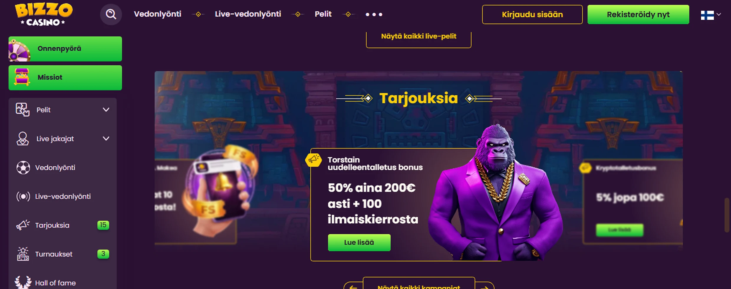 Bizo Casino verkkosivusto Bizo Casino verkkosivusto